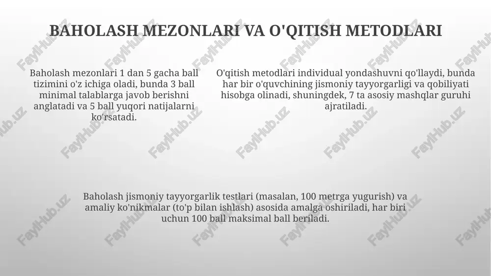 jismoniy tarbiya bòyicha maktab dasturi - Page 5