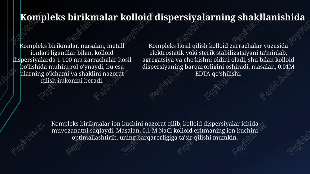 kompleks birikmalarning kolloid kimyodagi ahamiyati - Page 5