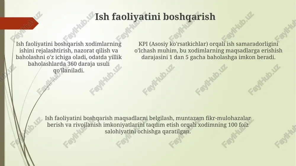 xodimlar bilan ishlashning asosiy bosqichlari - Page 5