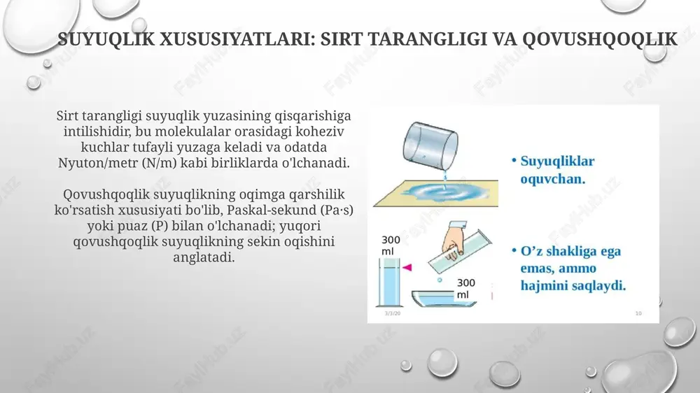 moddaning agregat holati va suyuqliklarning molekulyar tuzilishi - Page 5