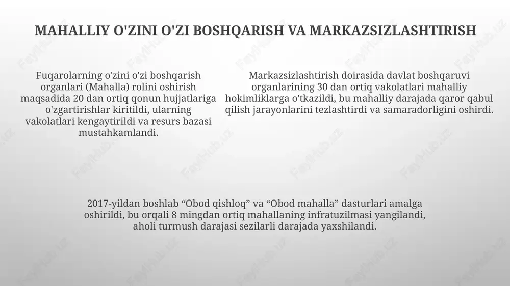 mustaqillik yillarida davlat boshqaruvidagi asosiy islohotlar - Page 5