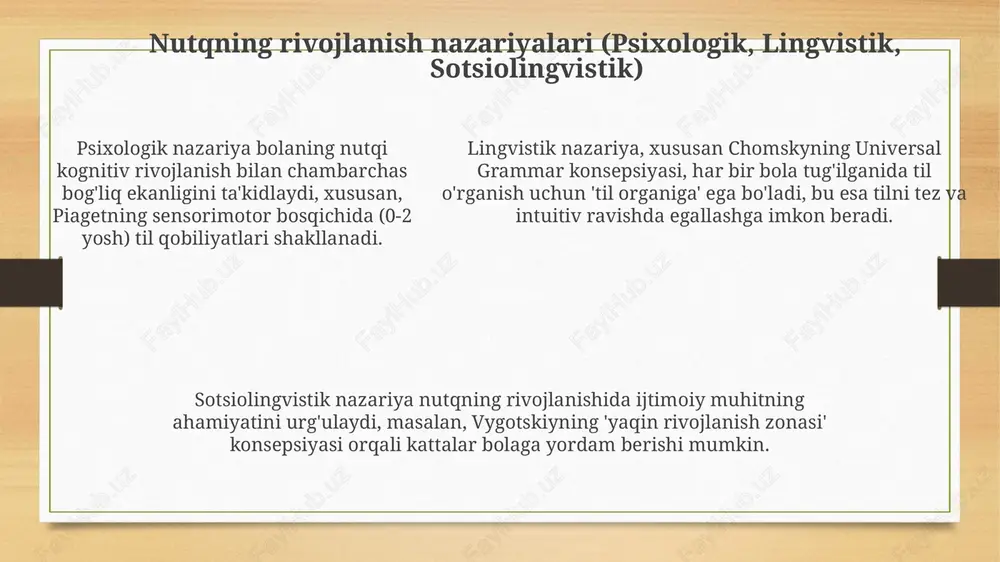 dikasi defektologiya nutq o'stirish metodikasining nazariy asosidir, bolaning erta rivojlanish davridagi 0-3 yosh orasidagi nutqiy nuqsonlarini aniqlash va tuzatishga qaratilgan. nutq o'stirish metodikasi defektologiyaning bir bo'limi sifatida, 4 asosiy nutq komponentlarini (fonetika, leksika, grammatika, pragmatika) rivojlantirishda individual yondashuvni ta'minlaydi. defektologiya va nutq o'stirish metodikasi birgalikda autizm spektridagi buzilishlar (asd) va daun sindromi kabi holatlarda nutqiy qobiliyatlarni yaxshilash bo'yicha 5 ta maxsus strategiyani ishlab chiqadi. nutq o'stirish metodikasining rivojlanish tendensiyalari nutq o'stirish metodikasida 21-asr tendensiyalari bolalarning kommunikativ kompetensiyalarini rivojlantirishga qaratilgan innovatsion texnologiyalarni (masalan, gamifikatsiya) faol qo'llashni o'z ichiga oladi. bugungi kunda nutq o'stirish metodikasi bolaning individual xususiyatlarini hisobga olgan holda differensial yondashuvni targ'ib qiladi, shu bilan birga, inklyuziv ta'limda erta yordam ko'rsatish mexanizmlarini takomillashtirishga e'tibor qaratiladi. bugungi kunda nutq o'stirish metodikasi bolaning individual xususiyatlarini hisobga olgan holda differensial yondashuvni targ'ib qiladi, shu bilan birga, inklyuziv ta'limda erta yordam ko'rsatish mexanizmlarini takomillashtirishga e'tibor qaratiladi. o'zbekistonda nutq o'stirish metodikasining rivojlanish tarixi 1960-1980-yillarda nutq …