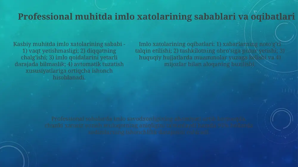 o'zbek tilining imlo qoidalari va so'ha egallari ning savodxonligi - Page 5