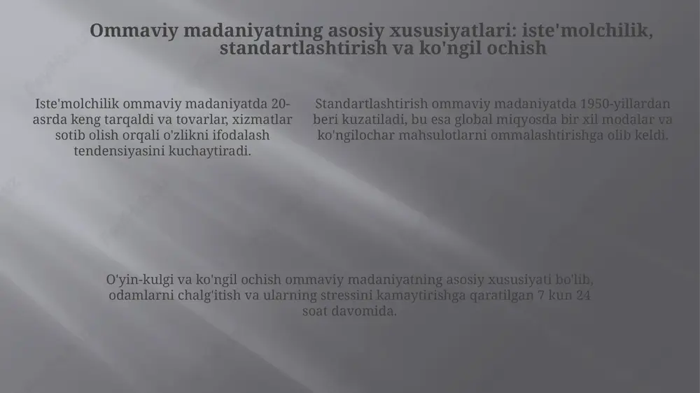 ommaviy madaniyatning shakllanish tarixi va turlari - Page 5