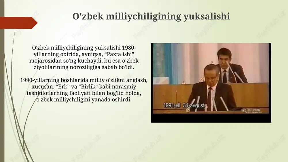o'zbekiston mustaqillikka erishish arafasida ijtimoiy siyosiy jarayonlar - Page 5