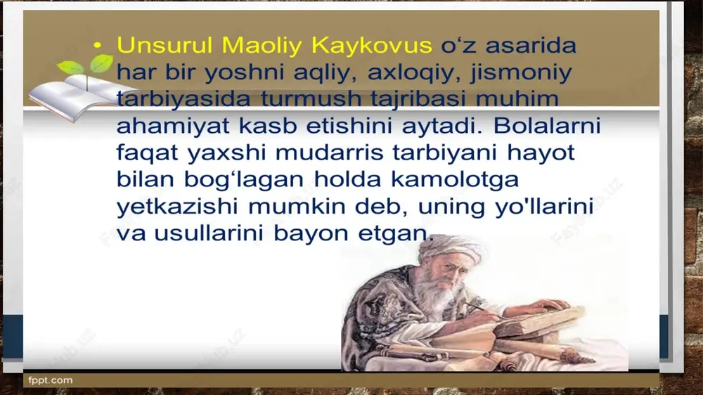 hunar o’rganishiga hamda mehnatsevarlik ruhiyatini takomillashtirib borishga alohida e’tibor bilan yondoshgan. furqat hunar ahllarini mehnatini ulug’ab shunday yozadi: el ichra o’zlarin ma’zur qildi, bahor holi hunar mashhur qildi. abdulla avloniy “turkiy guliston yoixud axloq” asarida mehnat insonni bezaydigan muhim sifat ekanligi, yalqovlik va dangasalik esa insonga mos xususiyat emasligini alohida ta’kidlab o’tadi. u mehnatni yaxshi yoki yomon bo’lmasligi va bolalarni har bir ishni bajarishga o’rgatish kerakligi bu esa bolalarni yuksak kamolotga olib chiqishga va saodatga erishishga yaqindan ko’mak berishini ta’kidlaydi. kasb-hunarni yaxshi yoki yomon bo’lmasligi va bolalarni yoshligidan boshlab kasb-hunarga o’rganishga chorlaydi: “...ushbu ko’mirchilik, bu temirchilk manga munosib ish emas. deb dangasalik qilib, ishsiz yursa, zo’r ayb, g’ayratsizlikdir”. abdulla avloniy bolalarni mehnatga o’rgatish va mehnatsevarlik ruhida tarbiyalashda hayotiy misollar keltirish bilan hayvonlar va hashoratlar misolidagi hikmatlardan foydalangan. adib bolalarni mehnatsevarlik ruhida tarbiyalashda oilada, ota-onalar yordamidan so’ng maktablardagi ta’lim-tarbiya jarayonlarida amalga oshirishni ma’qullaydi. xulosa o’rnida shuni ta’kidlash joizki,buyuk mutafakkirlamizning mehnat tarbiyasi …