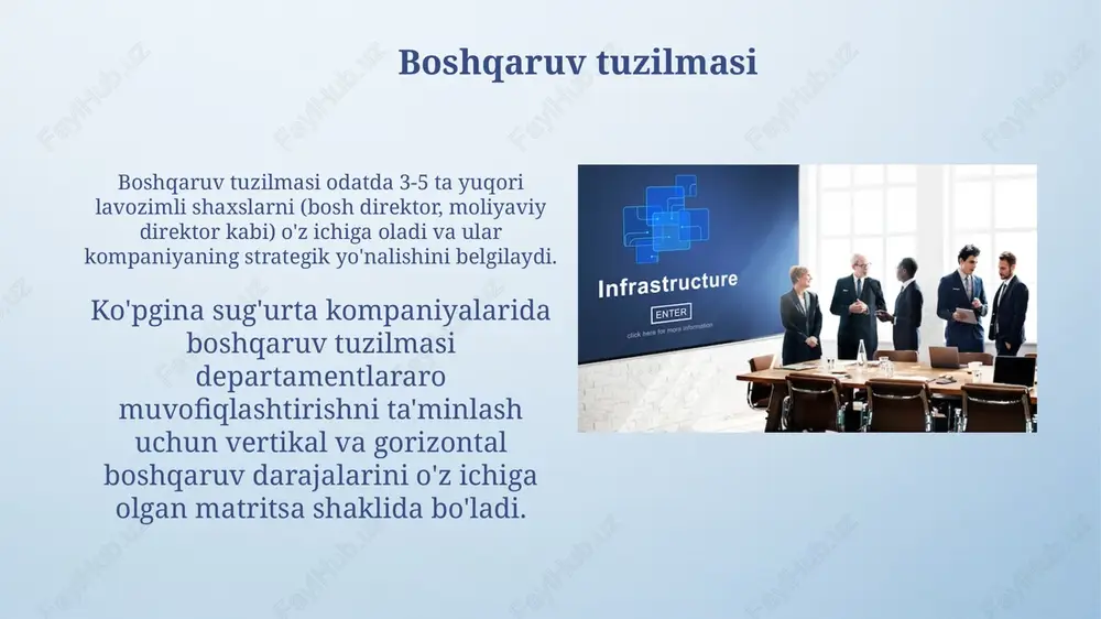 sug'urta kompaniyasining tashkiliy tuzilmasi - Page 5