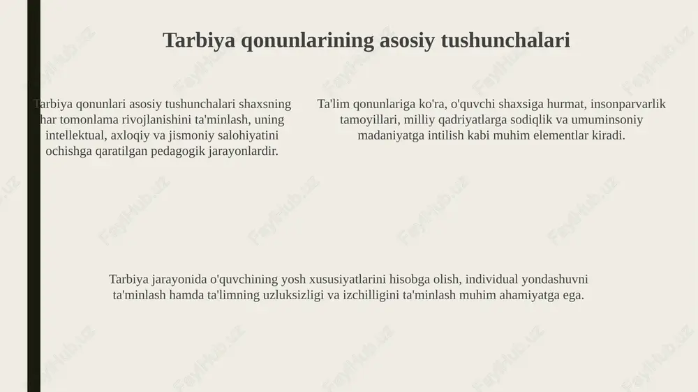 iy tarmoqlar va ommaviy madaniyatning salbiy ta'siri, ayniqsa 13-17 yoshdagi o'smirlarda, axloqiy me'yorlarni buzish holatlarini 15% ga oshirishi kuzatilgan. ijtimoiy tarmoqlar va ommaviy madaniyatning salbiy ta'siri, ayniqsa 13-17 yoshdagi o'smirlarda, axloqiy me'yorlarni buzish holatlarini 15% ga oshirishi kuzatilgan. muammolarni hal etish yo'llari muammolarni hal etishning 'ishlab chiqarish nazariyasi' (toc) usuli, tizimdagi eng katta cheklovni aniqlab, uni bartaraf etish orqali umumiy samaradorlikni oshirishga qaratilgan. muammolarni hal etishda '5 whys' texnikasidan foydalanish, sabablarni aniqlash uchun kamida 5 marta 'nima uchun?' savolini berish orqali ildiz muammosiga yetishga yordam beradi. swot tahlili (kuchli tomonlar, zaif tomonlar, imkoniyatlar, xatarlar) muammoni hal qilishda tashkilotning ichki va tashqi omillarini baholab, strategik yechimlar topishga ko'maklashadi. kasb-hunar ta'limida ta'lim va tarbiyaning istiqbollari inklyuziv ta'limni rivojlantirish, imkoniyati cheklangan shaxslar uchun kasbiy ko'nikmalarni egallash imkoniyatlarini kengaytirish va ularning 95% jamiyatga integratsiyasini ta'minlash muhim istiqboldir. kasb-hunar ta'limida istiqbol 2030-yilgacha davlat ta'lim standartlarini takomillashtirish, o'quv dasturlarini modernizatsiya qilish va raqamli texnologiyalarni keng joriy …
