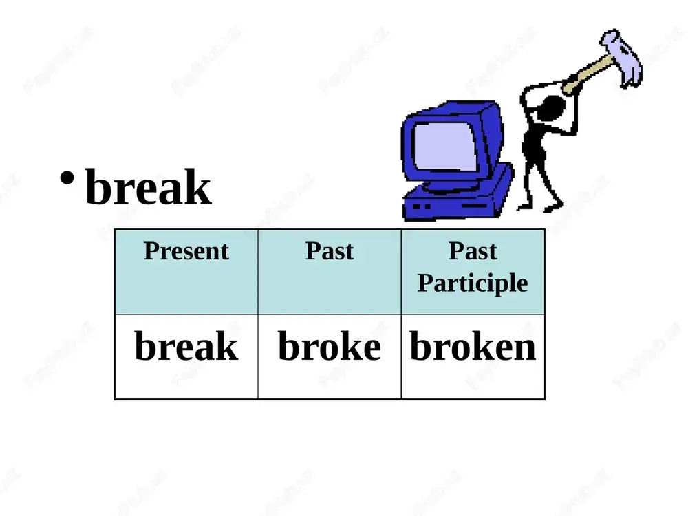 irregular verbs - Page 5