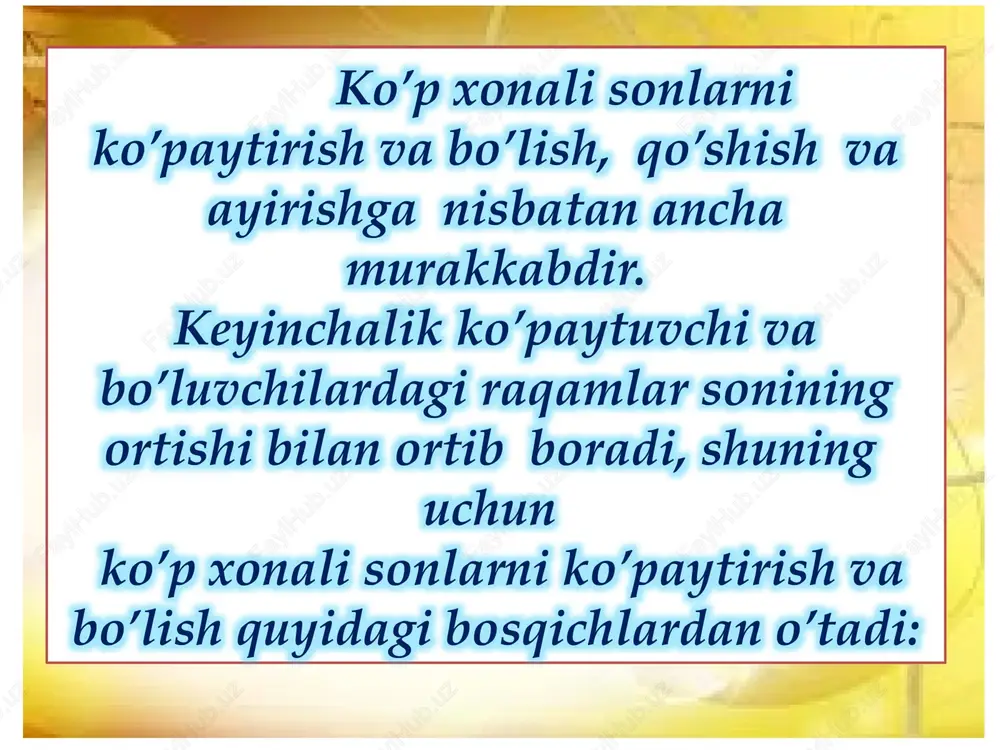 ko’p xonali sonlarni ko’paytirish va bo’lish - Page 5