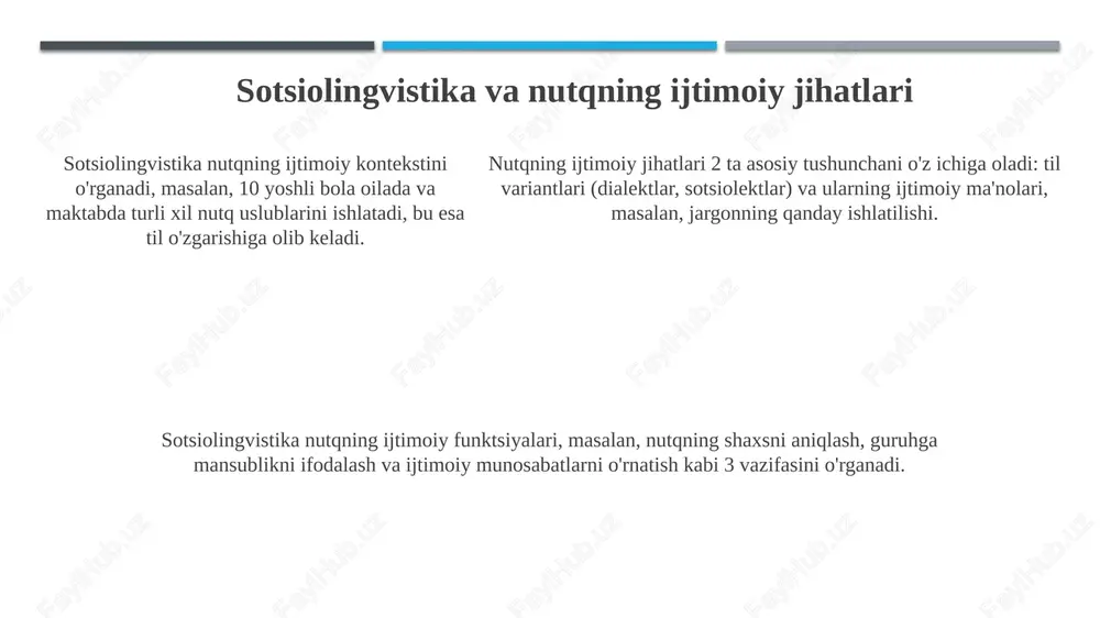 i. interaktiv o'qitish strategiyalari interaktiv strategiyalar, masalan, 'muzokaralar usuli', o'quvchilarga 3-5 kishilik guruhlarda 2 daqiqa ichida muammolarni muhokama qilishga imkon beradi, fikr almashishni rag'batlantiradi. kichik guruhlarda loyihalar ustida ishlash o'quvchilarga 7-10 kun ichida masalalarni hal qilish va taqdimotlar orqali fikrlarini ifodalash imkonini beruvchi 5e modelidan foydalanadi. kichik guruhlarda loyihalar ustida ishlash o'quvchilarga 7-10 kun ichida masalalarni hal qilish va taqdimotlar orqali fikrlarini ifodalash imkonini beruvchi 5e modelidan foydalanadi. madaniy va lingvistik xususiyatlarning ta'siri lingvistik xususiyatlar, masalan, tildagi fonemalar soni (o'zbek tilida 30 ta harf) nutqning talaffuz qulayligiga va o'zlashtirish tezligiga ta'sir qiladi. nutq rivojlanishi 12-15 oylik bolalarda birinchi so'zlar paydo bo'lishi bilan boshlanadi, madaniy muhit esa so'z boyligining shakllanishiga sezilarli ta'sir ko'rsatadi. madaniy an'analar nutq odobini belgilaydi; 5 yoshli bolalarda kattalarga murojaat qilish shakllari (sizlash, hurmatli so'zlar) o'rganiladi. turli yoshdagi va rivojlanish darajasidagi bolalarda nutq o'stirishning o'ziga xos xususiyatlari nutqida nuqsoni bo'lgan bolalarga individual yondashuv, maxsus mashqlar va logopedik yordam …