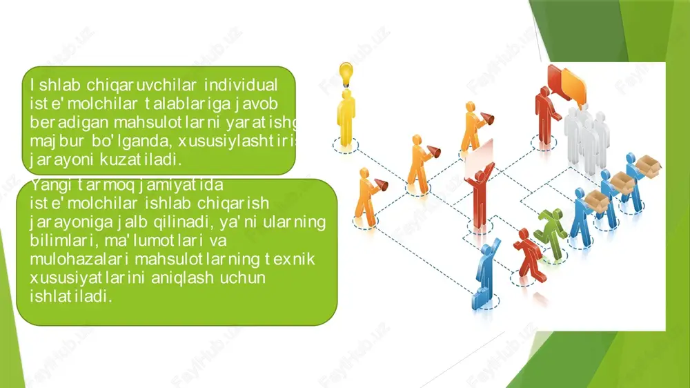 zligi g'oyasini tashkil qiladi. individ shaxsining o'z-o'zini rivojlantirishning fazoviy vektori yana bir sifat darajasi - "har qanday joydan boshqarish" bilan to'ldiriladi. individ shaxs sifatida. d. v. udalovning fikriga ko'ra, qo'yilgan katta maqsad hayot vaqtini maqsadga erishish bilan bog'liq bo'lgan faoliyatga va "behuda sarflangan" vaqtga aylantiradi. muvaffaqiyat texnologiyasi bu vaqt vektori. katta maqsad kelajakka qaratilgan bo'lib, u insonga yaratilgan biznes, texnologiyalarda o'z mavqeini saqlab qolish imkonini beradi. shunday qilib, yangi iqtisodiyotdagi alohida iqtisodiy agentlar tovar va xizmatlar, mehnat va kapital bozorlaridagi munosabatlarni tubdan o'zgartiradilar. individ shaxs sifatida. tanlov jarayonida muhim rolni iqtisodiy agentning shaxsi, uning psixologik xususiyatlari egallaydi. nanoiqtisodiy xususiyatlar, birinchidan, iqtisodiy qarorlar qabul qilish uchun axborotni tushunish, idrok etish, baholash va qayta ishlash nuqtai nazaridan, ikkinchidan, bu jarayonlarning alohida agentlarning iqtisodiy xatti-harakatlariga ta'siri nuqtai nazaridan muhimdir. 4.2. iqtisodiy agentlarning psixologik xususiyatlari g. kleiner individlarining quyidagi nanoiqtisodiy xususiyatlarini keltiradi: • binar fikrlash va aqliy evolyutsiya. bu tanlov maqsadini tushunish va shakllantirishga …