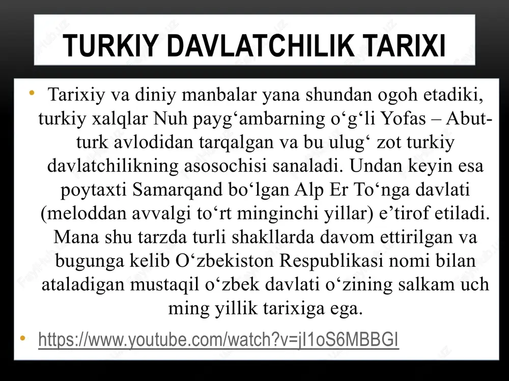 tiq shartnomalari ana shu vasiqa hujjatlari sanalgan. qozilarning bu vazifalarini hozirda notariuslar amalga oshirishadi. tarxonlik - tarxon yorliqlari yoki tarxon haqidagi farmon tarxonlik qadimgi turk-mo‘g‘ul davlatchiligida vujudga kelgan unvon bo‘lib, unga davlat va vatan manfaatlari yo‘lida alohida xizmat qilgan kishilar sazovor bo‘lishgan hamda bu shaxsga berilgan imtiyozlar tarxon yorliqlari yoki tarxon haqidagi farmon deb atalgan maxsus hujjatlar yordamida rasmiylashtirilgan. turli davrlarda imtiyozi o‘zgarib turgan tarxonlik huquqlari ana shu hujjatlarda aniq ko‘rsatib berilgan. masalan, soliqlardan va o‘lim jazosidan ozod etilish darajasi, ov yoki urushda qo‘lga kiritilgan mulkka egaliq hukmdor saroyiga kirish va turli anjumanlarda o‘tirish o‘rni kabilar. patta pattada ma’lum kishiga muayyan miqdordagi pul, maxsulot, urug (don) yoki boshqa narsalarni berish lozimligi haqida ma’lumot aks ettirilgan. patta matnlarida ham o‘ziga xos doimiy va muayyan tarkib va nutqiy qolip borki, bu ham o‘zbek (turkiy) hujjatchiligi uzoq tarixiy tajriba va tadrijiy takomil maxsuli ekanliganing dalilidir. turkistonda hujjatchilik 1917-yildagi oktyabr to‘ntarishidan keyin hujjatchilik ishlari …