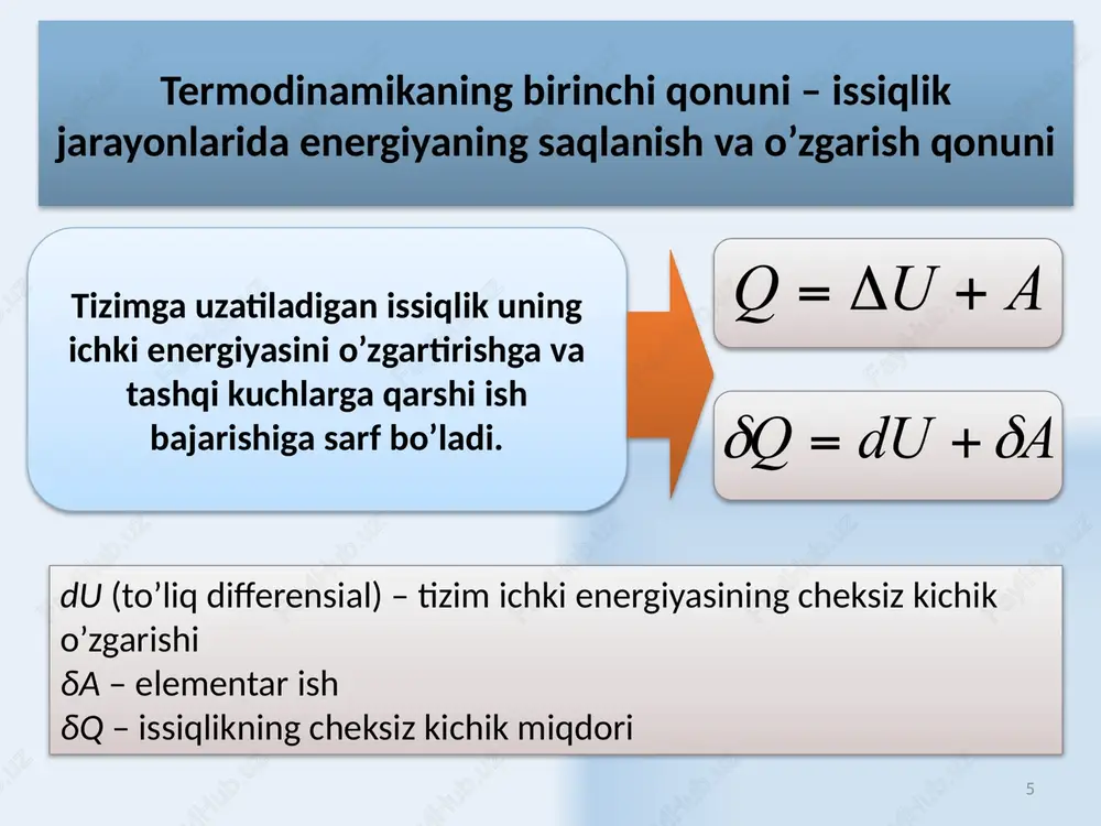 molekulyar fizika va termodinamika qonunlarini qo’llab masalalar yechish - Page 5