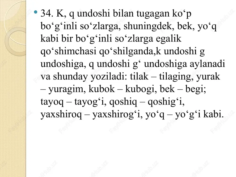 o’zbek tilida asos va qo’shimchalar imlosi - Page 5