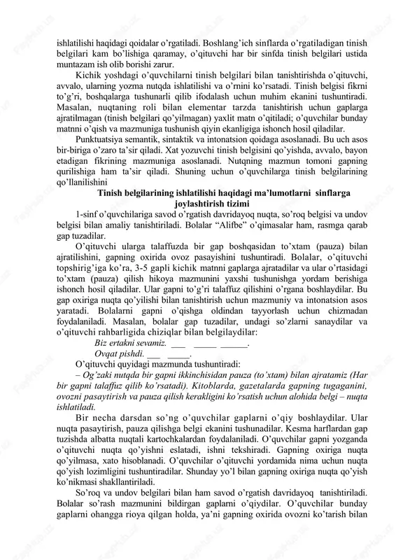 vchilar uning quyidagi muhim belgilarini amaliy bilib olishlari zarur: 1. so’z birikmasi mazmun va grammatik tomondan bog’langan ikki qism bo’ladi. masalan, “dunyo xalqlari tinchlik uchun kurashadilar” gapida ikkita so’z birikmasi bor: 1) dunyo xalqlari; 2) tinchlik uchun kurashadilar. 2. so’z birikmasida bir so’z hokim ikkinchi so’z tobe bo’ladi. hokim so’zdan tobe so’zga so’roq beriladi, tobe so’z shu so’roqqa javob bo’lgan so’zdir. masalan, (qanday?) iqtidorli o’quvchilar (qaerga?) to’garakka a’zo bo’ldilar. ega va kesim so’z birikmasini emas, gapni hosil qiladi. gap tarkibidagi so’z birikmalarni ajratish ko’nikmasi uzoq mashq davomida shakllantirilib boriladi. buning uchun o’quvchilarning so’z birikmasidan bir so’zning boshqa so’zga tobeligini tushunishga qaratilgan mashqlar tizimidan foydalaniladi: 1. gaplarni yoyish. buning uchun gapning qaysi bo’lagi yoyishni talab qilishi aniqlanadi. masalan, “daraxtlar gullaydi” gapini tahlil qilish uchun berilgan ega va kesim (gapning asosi) ajratiladi. – daraxtlar qachon gullashini aytish uchun gapga qanday so’zni qo’shish kerak? – qachon gullaydi? (bahorda gullaydi) – bu so’z gapning …