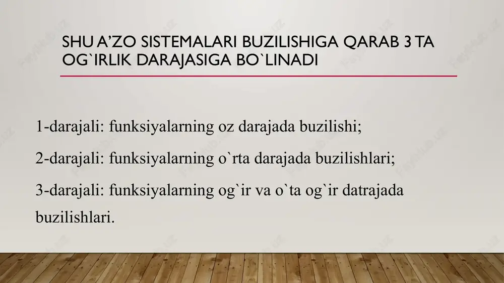 ud emas qon quyish stansiyalari (bo`linmalari); tez yordam stansiyalari (bo`linmalari); kasalxonalarning qabulxona bo`limlari; sud-tibbiyot ekspertiza muassasalari; sanatoriy-kurort muassasalari (sil kasalligidan tashqari); fizioterapevtik kasalxonalar shifokorlari; xususiy shifoxonalar. mehnatga layoqatsizlik varaqasi quyidagi hollarda beriladi homiladorlik va tug`ish ta`tiliga chiqqanda oilaning betob a`zosini parvarishlaganda protezlashda fuqaroning kasalligi yoki jarohatlanganida sanatoriy-kurort sharoitida davolanganda sil yoki kasb kasalligi tufayli boshqa ishga o`tkazilganda karantin tufayli mehnatga layoqatsizlik ma`lumotnomasi quyidagi hollarda beriladi o`quvchi, talaba, magistrant, klinik ordinator va katta ilmiy xodim-izlanuvchilarning o`qishga vaqtincha layoqatsizligida alkogolga qaramlik natijasidagi kasalliklar va jarohatlar, shuningdek mastlik natijasida olingan jarohatlar harbiy xizmatga chaqiriluvchilarni ambulatoriya yoki statsionar sharoitda tibbiy ko`rikdan o`tkazilganligi ambulatoriya sharoitida 14 yoshga to`lmagan bolaning parvarishga muhtojlik davri 14 kalendar kundan oshganda kasallikning kelib chiqishi kasb bilan bog`liqligini aniqlash yuzasidan tekshiruv o`tkazilganligi ayblanuvchi yoki sudlanuvchining sud ajrimi bilan tibbiy muassasaga joylashtirilganligi xodimlarni davriy tibbiy ko`rikdan o`tkazilganligi kasallanish va jarohatlanishda mehnatga layoqatsizlik varaqasi yoki ma`lumotnomasini berish kasallik va shikastlanganlik bo`yicha mehnatga layoqatsizlik …