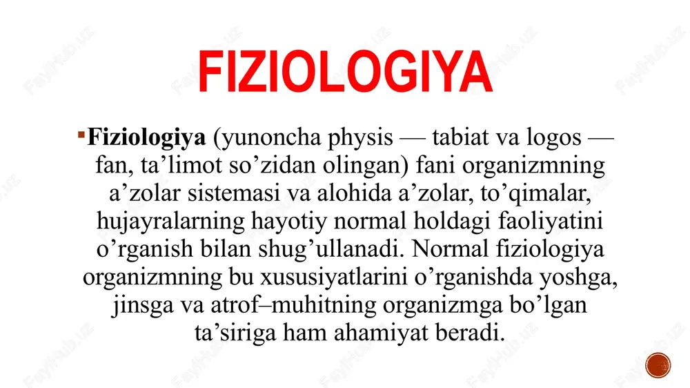 ial, ichki (o‘rtaliqqa yaqin turuvchi); lateralis — lateral, yondagi, o‘rtadan chetdagi; intermedius — oraliqdagi; internus — ichki; externus — tashqi; profundus — chuqur; superficialis — yuzaki; proximalis — proksimal, tanaga yaqin; distalis — distal, tanadan uzoq; anterior — oldingi; posterior — orqa, orqadagi; superior — yuqorigi; inferior — pastki, pastda turuvchi; transversus — ko‘ndalang; ventralis — oldingi tomonga (qorin tomonga) qaragan; dorsalis — orqa; orqa tomon; dorsal; dexter — o‘ng; sinister — chap; longitudinalis — bo‘ylama; cranialis — bosh tomon, cranial tomon; caudalis — quyruq (dum) tomon. e’tiboringiz uchun kattakon rahmat ! insonlar taqdiri sizning qo’lingizda unutmang !!! image4.png image3.png image5.jpeg image6.jpeg image7.jpeg image8.jpeg image9.jpeg image10.jpeg image11.jpeg image12.jpeg image13.jpeg image14.png image15.png image16.png image2.png /docprops/thumbnail.jpeg