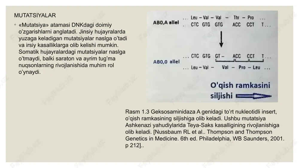 mumkin. qon tomir ehlers-danlos sindromi homiladorlik davrida jiddiy potentsial asoratlarga ega qon tomir elers-danlos sindromi qon tomir ehlers-danlos sindromi bo’lgan odamlar ko’pincha o’ziga xos yuz xususiyatlariga ega: ingichka burun, yupqa yuqori lab, kichik quloqchalar va bo’rtib chiqqan ko’zlar. ular, shuningdek, juda oson ko’karadigan nozik, shaffof teriga ega. odil teriga ega odamlarda teri osti qon tomirlari teri orqali juda ko’rinadi. qon tomirlari ehlers-danlos sindromi yurakning eng katta arteriyasini (aorta), shuningdek, tananing boshqa qismlaridagi arteriyalarni zaiflashtirishi mumkin. ushbu yirik qon tomirlarining yorilishi o’limga olib kelishi mumkin. qon tomir turi ham bachadon yoki yo’g’on ichakning devorlarini zaiflashtirishi mumkin, bu ham yorilishi mumkin. sabablari ehlers-danlos sindromining har xil turlari turli genetik sabablar bilan bog’liq bo’lib, ularning ba’zilari meros bo’lib, ota-onadan bolaga o’tadi. agar sizda eng keng tarqalgan gipermobil ehlers-danlos sindromi bo’lsa, siz har bir farzandingizga genni topshirishingizning 50% ehtimoli bor. foydalanilgan adabiyotlar fogel f., matulskiy a., genetika cheloveka, v 3-x tomax, per. s angl., …