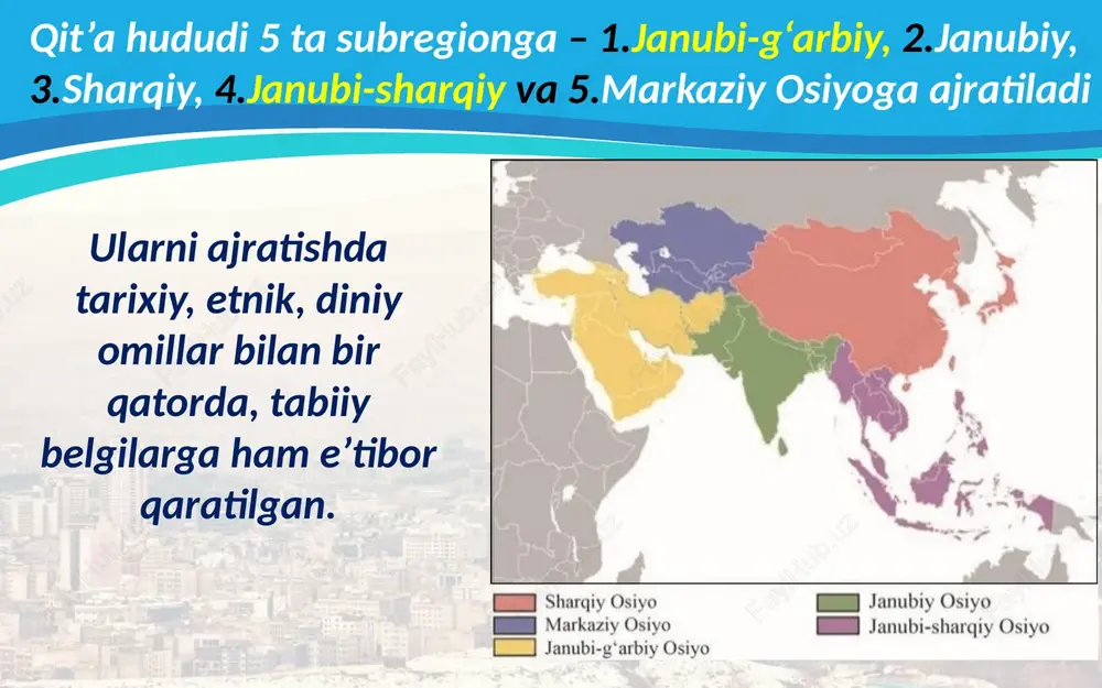 g‘arbiy va janubiy osiyo mamalakatlari geografik o’rni - Page 5