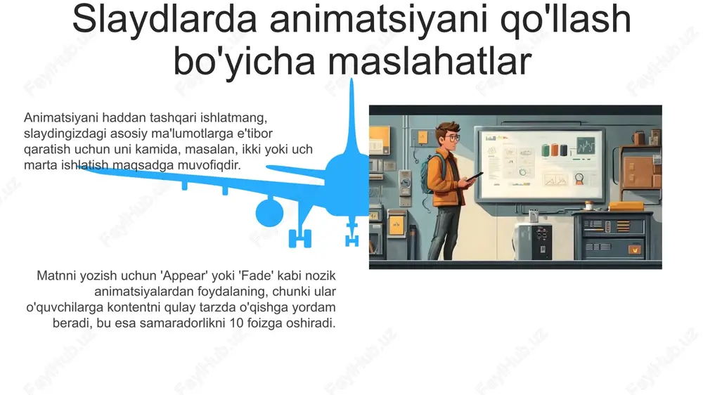 animasiya effektlari. taqdimot namoyishini boshqarish - Page 5