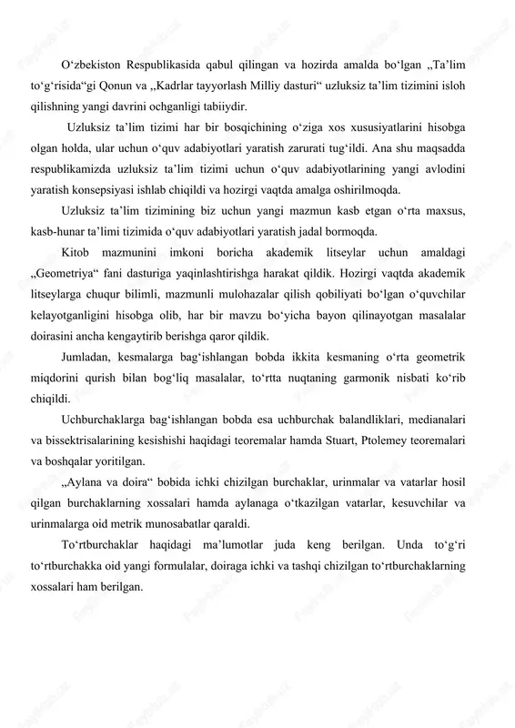 vektordan iborat vektorlar oilasi chiziqli bog'lanishli bo'lsa, ular komplanar vektorlar deyiladi. bizga ma’lumki, bir tekislikda yotuvchi har qanday uchta vektor va uch o'lchamli fazoda har qanday to'rtta vektor chiziqli bog'ianishli bo'ladi. endi chiziqli fazoda oila tushunchasini kiritamiz. tarif. chiziqli fazoda har qanday vektorni vektorlar orqali ifodalash mumkin bo'lsa, oila to'liq oila deyiladi. agar chiziqli fazoda chekli sondagi elementardan iborat to'liq oila mavjud bo'lsa, fazo chekli o'lchamli deyiladi. ta'rif. chiziqli fazoda chiziqli erkli to'liq oila shu fazoning bazisi deyiladi. teorema-3. bizga v chiziqli fazoda oila berilgan bo'lsin. berilgan oila chiziqli erkli bo'lsa, bo'ladi, agar oila to'liq bo'lsa, bo'ladi. teorema-4. chekli o'lchamli chiziqli fazo bazislari bir xil sondagi vektorlardan iborat bo'ladi. biz keyingi paragraflarda faqat chekli o'lchamli chiziqli fazolar bilan ish ko'ramiz va chekli o'lchamli chiziqli fazoning o'lchamini bilan belgilaymiz. teorema-5. chekli o'lchamli chiziqli fazoda ta vektordan iborat oilabazis bo'lishi uchun bu oilaning to'liq yoki chiziqli erkli bo'lishi zarur va yetarli. chiziqli …