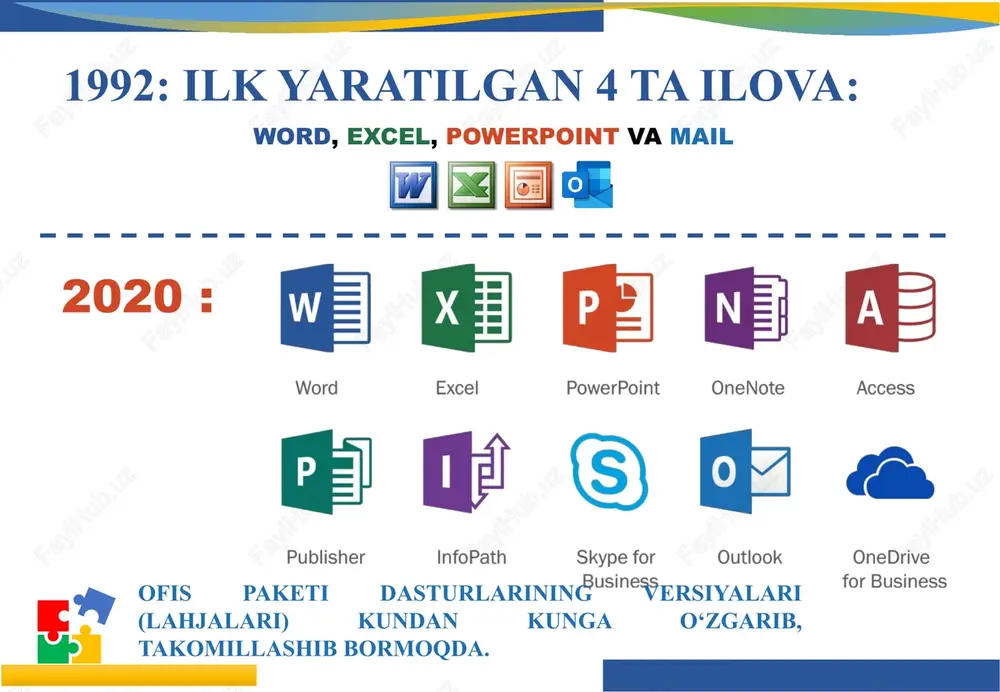 jadval ko‘rinishida saqlash tavsiya etiladi. ixtiyoriy jadval n ta ustun va m ta satrdan iborat bo‘ladi. ular, o‘z navbatida, kataklardan tashkil topadi. jadvalning asosiy elementi – bu katak. wordda katakni o‘ziga xos mikrohujjat deyish mumkin. katakka matn yozish, uni formatlash, hatto rasmlar joylashtirish ham mumkin. hujjatlarda jadvallar bilan ishlash 4 misol sifatida wordda hosil qilingan quyidagi 3 ta ustunli va 4 ta satrli, kataklar soni 12 ta (3 · 4=12) bo‘lgan jadvalni keltiramiz: № i.f.o tel nomer 1 azimov n.o 2583526 2 alimova h.k 4521245 3 mansurov g.d 7854125 jadval joylashtirish uchun joylashtirish (vstavka) tasmasining jadval (tablitsa) guruhidan jadval tugmasi tanlanadi. ochilgan tanlov oynasi quyidagi imkoniyatlarni tavsiya etadi: aytaylik, yuqoridagi 3 ta ustunli va 4 ta satrli (ya’ni, 3 x 4 jadval) jadvalni hosil qilish kerak bo‘lsin. ms wordda shu jadvalni hosil qilish jarayonini ko‘rib chiqamiz. jadval kataklarini birlashtirish image1.png image2.png image10.svg image3.jpeg image4.png image4.svg image5.jpeg image6.png image7.jpeg image8.jpeg image9.png …