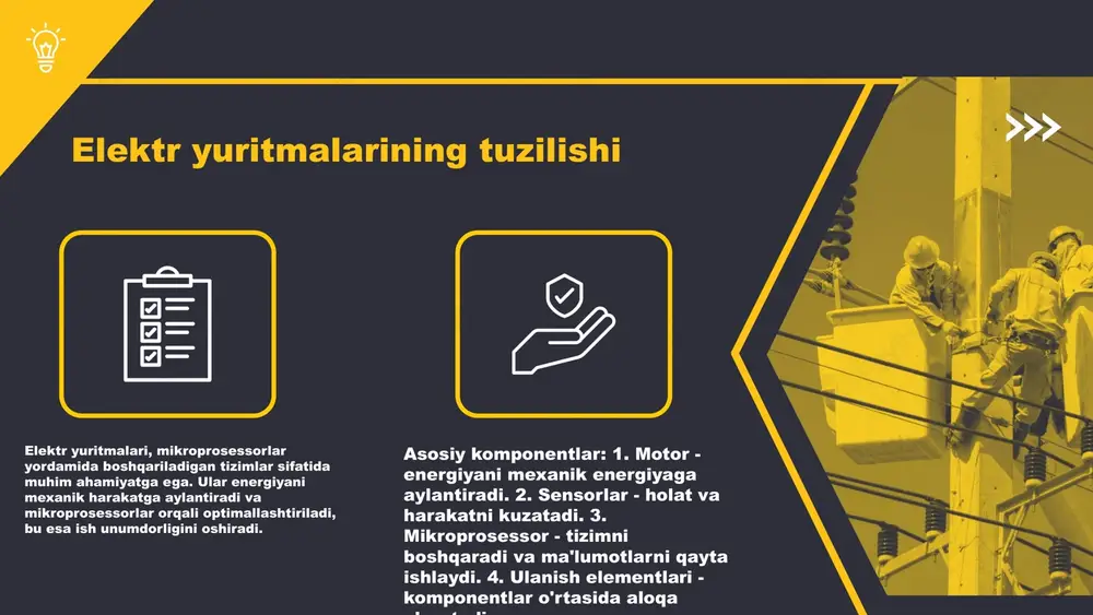 a yangi imkoniyatlar mikroprosessorlarning afzalliklari mikroprosessorlar elektr yuritmalarida innovatsion xususiyatlarga ega, bu ularni juda samarali va iqtisodiy jihatdan foydali qiladi. ularning yuqori darajadagi avtomatlashtirish imkoniyatlari, dasturiy ta'minot orqali moslashuvchanlik, va ish jarayonlarini optimallashtirish imkoniyatlari, mikroprosessorlarning afzalliklaridan biridir. samaradorlik jihatidan, mikroprosessorlar quvvatni tejash imkonini beradi va energiya sarfini kamaytiradi. iqtisodiy foyda esa, kamaytirilgan energiya xarajatlari va yuqori sifatli mahsulotlar ishlab chiqarish orqali namoyon bo'ladi. shunday qilib, mikroprosessorlar elektr yuritmalarida yangi imkoniyatlarni ochadi va samaradorlikni oshiradi. kelajakdagi tendensiyalar mikroprosessorlar elektr yuritmalarini boshqarishda innovatsion yechimlar taqdim etadi. yangi texnologiyalar, masalan, aqlli sensorlar va iot (internet of things) imkoniyatlari, energetik samaradorlikni oshirish va operatsion xarajatlarni kamaytirishga yordam beradi. shuningdek, mikroprosessorlar yordamida avtomatlashtirilgan tizimlar ishlab chiqilmoqda, bu esa ishlab chiqarish jarayonlarini yanada optimallashtirishga xizmat qiladi. bozor rivojida esa, bu texnologiyalar raqobatbardoshlikni oshirish va yangi biznes imkoniyatlarini yaratish uchun muhim ahamiyatga ega. photo by joe holland on unsplash kelajakdagi rivojlanishlar mikroprosessor vositasida boshqariluvchi elektr yuritmalari sohasida …