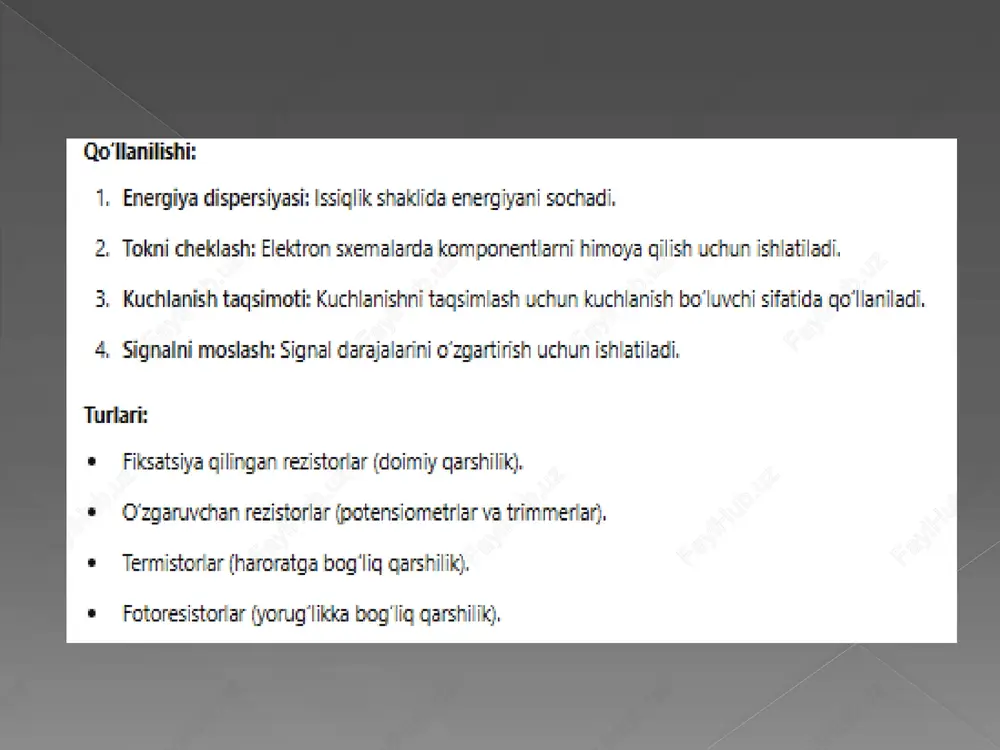 rezistor(r),induktivlik(l),vakondensator(l) elementlarning turli kombinatsiyalari - Page 5