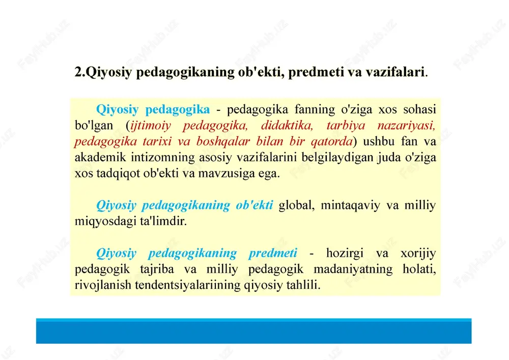 zamonaviy aqsh ta'lim tizimi g'arbiy yevropa ta'lim tizimidan farq qiladi. aqshda har xil turdagi maktablar bilan ierarxik tizim mavjud emas. statistik ma'lumotlarga ko'ra, mamlakatda savodxonlik darajasi 99% ni tashkil qiladi. ta'lim tuzilishi • markazlashtirilmagan tizim; • shtat va mahalliy hukumatlar ta'lim masalalari uchun javobgardir (konstitutsiyaga kiritilgan 10-tuzatishga muvofiq); • har bir shtat o'z ta'lim standartlarini belgilash huquqiga ega; • har bir kollej / universitet o'z jadvali, o'quv rejasi va qabul standartlarini belgilash huquqiga ega; • 20 asrning boshlariga qadar maktab o'quvchilarining ko'pchiligi 8 yil o'qigan. 1930- yillarda amerikalik o'smirlar 12 yillik ta'lim ola boshladilar • har bir shtat o'z hududida joylashgan umumta'lim maktablarida ta'lim dasturlari sifatini mustaqil ravishda nazorat qiladi. • aqshda 90 000 dan ortiq davlat maktablari va 30 000 ga yaqin xususiy maktablar mavjud. ularda 3 million o'qituvchi va kamida 55 million o'quvchi bor. bolalarning 87 foizi davlat maktablarida, 10 foizi xususiy maktablarda, 3 foizi uyda o'qiydi - …