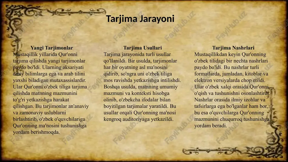 qur’onning o’zbek tiliga tarjimasi - Page 5