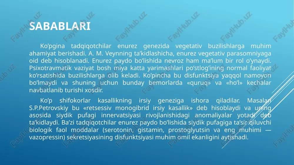 at qilish tavsiya etiladi. vezikoureteral reflyuksni davolash qanday? vurni davolash ko'plab omillarga bog'liq, masalan: bolaning yoshi, sog'lig'i holati va kasallik tarixi vur darajasi jarrohlik yoki terapiya uchun fitnes shaxsiy ehtiyojlar va imtiyozlar vur 1-3-darajali: 1-3-darajali vurning ko'p hollarda faol davolash talab etilmasligi mumkin. odatda, bir muncha vaqt o'tgach, reflyuks o'z-o'zidan hal qilinishi mumkin. bu odatda besh yil ichida sodir bo'ladi. profilaktik antibiotik terapiyasi hindiston bolalar nefrologiyasi jamiyati tomonidan infektsiyaning buyraklarga o'tishining oldini olish uchun vurli bolalar uchun tavsiya etiladi. profilaktik antibiotiklar odatda infektsiyani davolashga qaraganda kamroq dozada buyuriladi. bunday bolalar, shuningdek, davriy siydik sinovlaridan o'tishlari kerak. vaqti-vaqti bilan fizik tekshiruvlar va siydik sinovlari infektsiyani erta aniqlashga yordam beradi vaqti-vaqti bilan siydik pufagi va buyraklarni rentgenologik tekshirish bolada vezikoureteral reflyuksiyadan oshib ketganligini aniqlashga yordam beradi. jarrohlik tuzatishning umumiy usullari quyidagilardan iborat: ochiq jarrohlik: u umumiy behushlik yordamida amalga oshiriladi, vaziyatni tuzatish uchun bikini kesmasi deb nomlanuvchi qorinning pastki qismidagi kesma amalga …