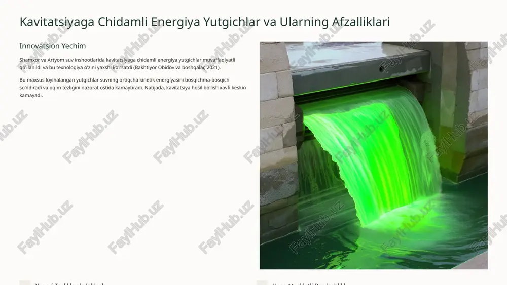 gidroenergetik qurilmalarning kavitatsion va gidro-abraziv yeyilishi - Page 5