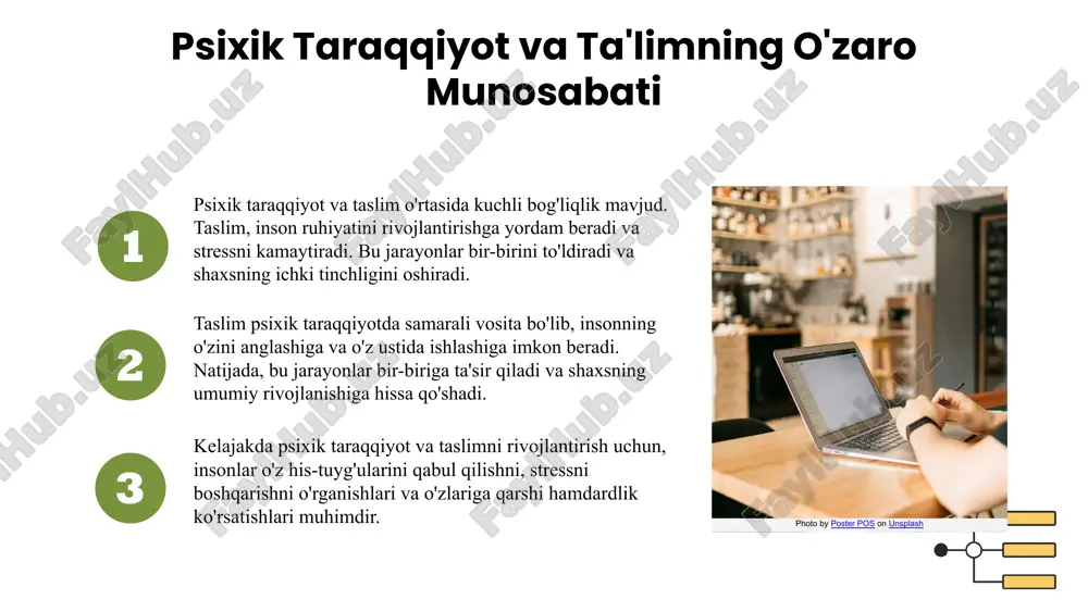 psixik taraqqiyot va taslim ning oʻzaro munosabati.pptx - Page 5