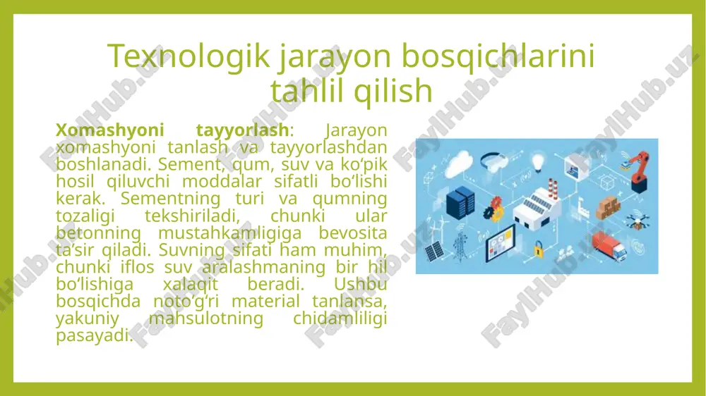 yacheykali beton tayyorlash texnologisi.pptx - Page 5