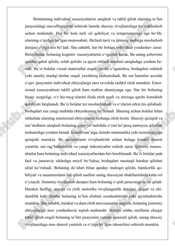 ik, yangicha fikrlashga intilish va mustaqil qaror qabul qilish muhimligi tushuntiriladi. shuningdek, uning musiqasidagi emotsional ifodalilikni ta’lim jarayoniga qo‘shish ham foydali bo‘lishi mumkin. beethovenning musiqasi inson ruhiyatining turli qirralarini aks ettirgani sababli, uni o‘rganish orqali o‘quvchilar o‘z his-tuyg‘ularini yaxshiroq anglash va ifoda etish imkoniyatiga ega bo‘ladilar. bu esa adabiyot, san’at va psixologiya kabi fanlarda ijodiy tafakkurni rivojlantirishga yordam beradi. ta’lim jarayonida beethovenning mehnatkashligi va qat’iyatliligi ham muhim o‘rin tutishi mumkin. u hayotining keyingi bosqichida eshitish qobiliyatini yo‘qotgan bo‘lsa ham, ijod qilishda davom etgan. bu jihatni ta’limda qo‘llash orqali o‘quvchilarga chidamlilik va bardoshlilikning ahamiyatini tushuntirish, ularni qiyinchiliklar oldida taslim bo‘lmaslikka undash mumkin. bundan tashqari, uning simfoniyalaridagi strukturalar matematika va mantiqiy fikrlash bilan bog‘liq jihatlar orqali ta’lim jarayoniga integratsiya qilinishi mumkin. musiqaviy ritm va tuzilmalarning tahlili orqali o‘quvchilar matematik naqshlarni anglash, tartib va izchillikni tushunish bo‘yicha yangi ko‘nikmalarga ega bo‘lishadi. beethovenning ijodiy yondashuvini ta’lim jarayoniga integratsiya qilish o‘quvchilarning mustaqil tafakkur qilish, hissiy …