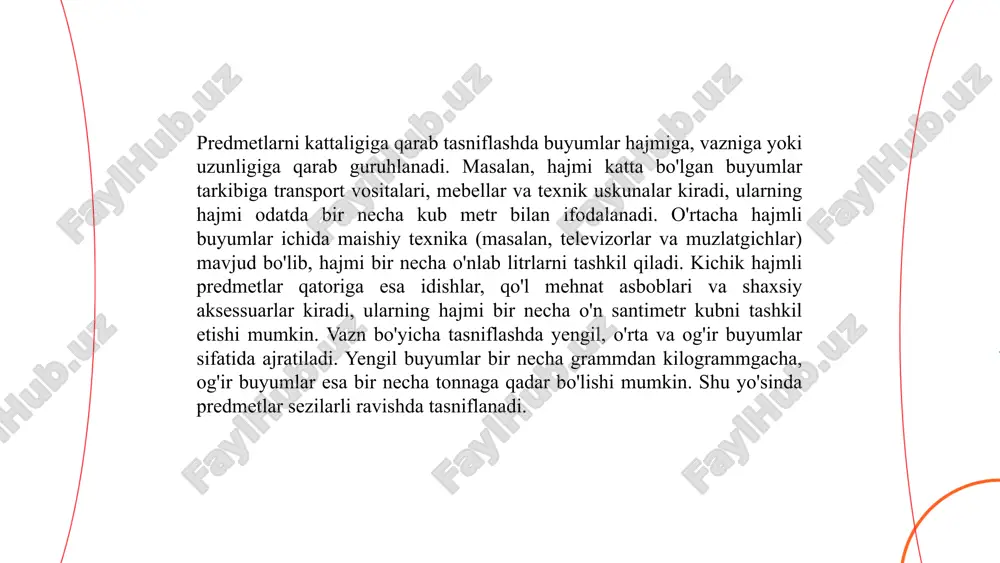 kin va ko'p qog'oz qismlarini birlashtirishni talab qiladi. ... t.me/slaydai_bot uy maketi yasashda hajm va o'lchash juda muhimdir. uy maketini ishlab chiqarish uchun loyihaning haqiqiy o'lchamlari miqyosi aniqlanishi kerak. masalan, 1:100 miqyosi asosida ishlansa, 10 metrli devor maketda 10 santimetrga teng bo'ladi. o'lchov vositalari sifatida chizg'ich, metr yoki elektron kaliperlar ishlatiladi. hajmni va nisbatlarni to'g'ri hisoblash uchun geometrik formulalardan foydalansh kerak. masalan, maketning hajmi kubometr birligida bo'lsa, uni santimetr kub yoki millimetr kubga o'tkazish oddiy. yuqori aniqlik va to'gri o‘simtalar bilan ishlash maketning aniq bo'lishini ta’minlaydi. to'g'ri va atroflicha o'lchash uy maketining muvaffaqiyatli tayyorlanishiga yordam beradi. ... t.me/slaydai_bot sandiq va quti oʻlchamlari haqida maʼlumot: sandiq va qutining oʻlchamlari asosan boʻyi, eni va balandligi bilan oʻlchanadi. standart sandiq oʻlchamlari odatda 90 sm uzunlik, 45 sm kenglik va 45 sm balandlikda boʻlishi mumkin. bu oʻlchamlar moslashuvchan bo'lib, talabga qarab oʻzgaradi. qutining oʻlchamlari esa turli xildagi maqsadlar uchun ishlab chiqilgan. masalan, kichik qutilar …