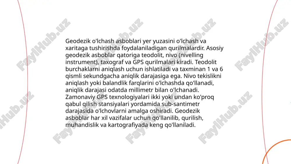 joyda nuqtalar orasidagi nisbiy balandlikni aniqlash.pptx - Page 5