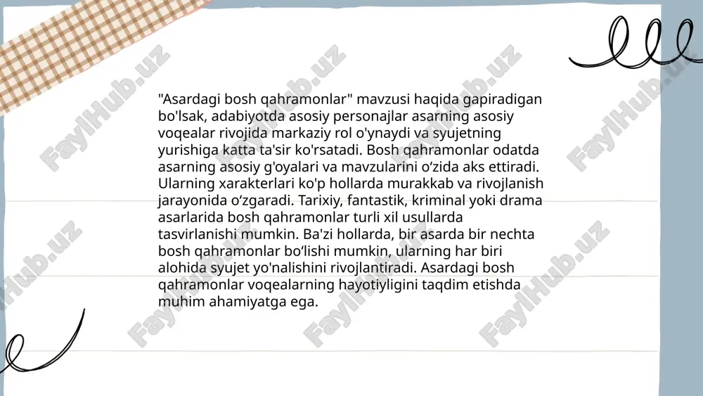 ramzlar orqali yozuvchi o'quvchini qiziqish bilan o'rganishga va tafsir qilishga chorlaydi. o'zbek adabiyotida ham ramzlarga ko'p uchraymiz. masalan, "safarda o‘tuvchi daryo" hayotning o‘tkinchiligini anglatishi mumkin, yoki "qishda chirigan daraxt" jamiyatdagi inqirozni ko'rsatishi mumkin. xullas, ramzlar romanlarning mazmunini boyitishga va chuqurlik qo'shishga xizmat qiladi. ... t.me/slaydai_bot mushfiq kozimiyning ta'sirlanish manbalari ko‘p qirralidir. uning adabiy faoliyati ko‘plab o‘zbek xalq dostonlari, she’riy an’analar va xalq og‘zaki ijodidan ta’sirlangan. xix asr o‘rtalaridagi markaziy osiyo adabiyoti, ayniqsa, alisher navoiy asarlari uning ijodiga katta ta’sir ko‘rsatgan. buning bilan birga, turli diniy manbalar va sharq falsafasi, jumladan, islomiy tasavvuf g‘oyalari ham mushfiq kozimiy ijodida muhim o‘rin egallaydi. uning ijodida zamondosh shoirlar va yozuvchilar, mahalliy muhitning madaniyati ham seziladi. mushfiqning adabiy muloqotlari, o‘sha davrdagi ijtimoiy-siyosiy jarayonlar va erkinlikka intilish hissi ham kozimiyning asarlarida ko‘zga tashlanadi. ushbu ta’sirlarning uyg‘unligi uning ijodini boyitib, o‘zbek adabiyotida noyob o‘ringa ega bo‘lishiga yordam bergan. mushfiq kozimiy "qòrqinchli tehron" turĝunova zulfizar e'tiboringiz uchun raxmat! …