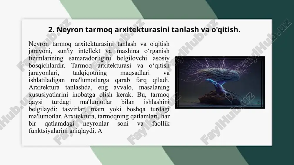 sun’iy_neyron_tarmoqlar_yordamida_sinflashtirish_masalalarini_yechish.pptx - Page 5