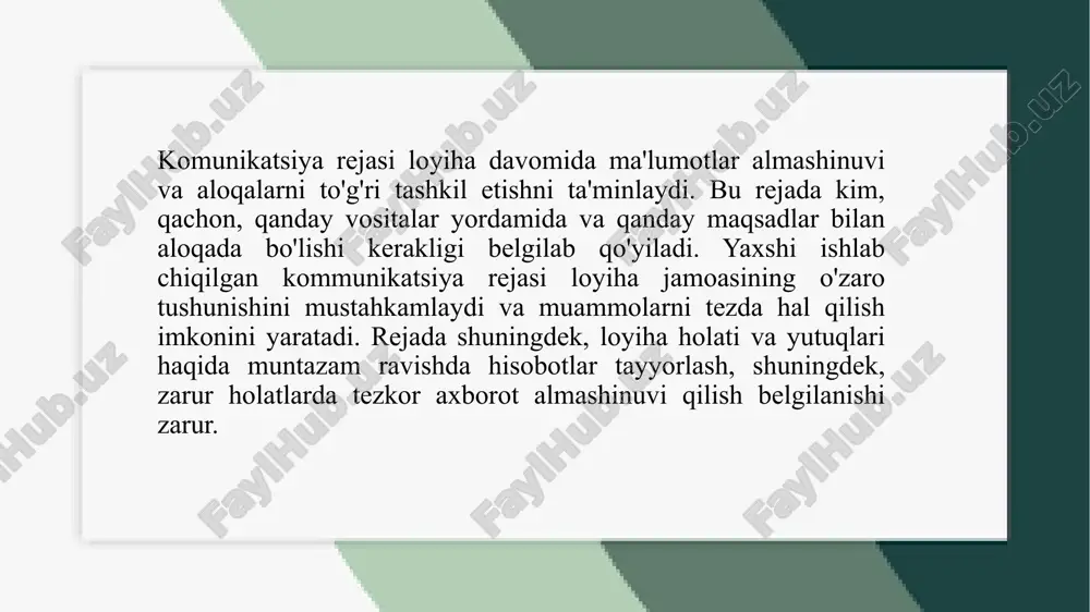 loyiha boshqaruvini tashkil etish.pptx - Page 5