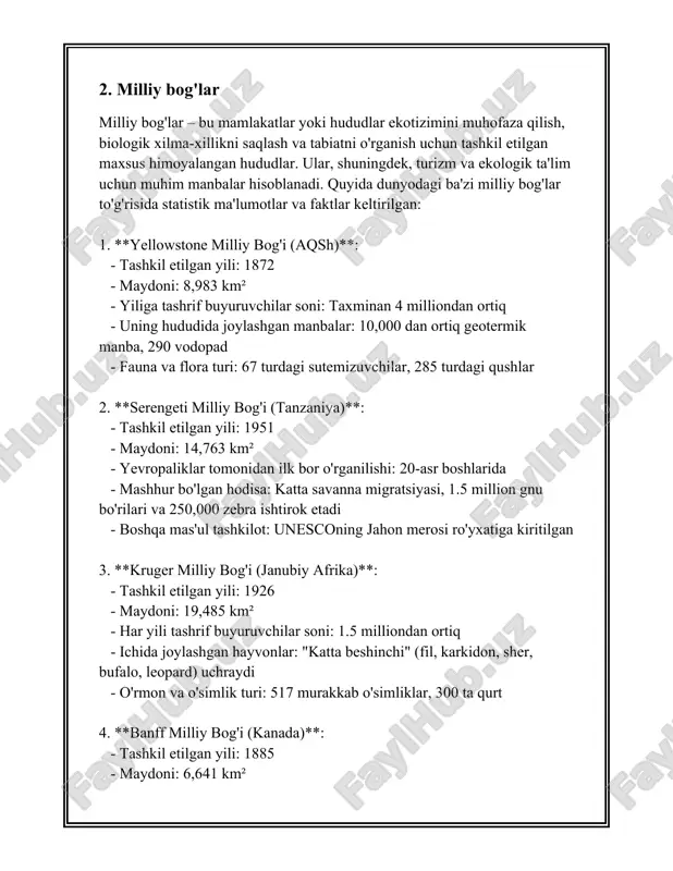 aholi turmush darajasini yaxshilashga yoʻnaltirilgan. qoʻllab-quvvatlash ilmiy tadqiqotlar va kuzatishlarni amalga oshirish uchun imkon beradi. har bir rezervat bu vazifalarni bajarish uchun maxsus zonalarga boʻlingan boʻlib, ushbu zonalar yadroviy zona, tampon zona va oʻtish zonasidan iborat. yadroviy zona - rezervatning eng muhim qismidir, unda inson faoliyati cheklangan va tabiat muhofaza qilinadi. tampon zona - yadroviy zonani himoya qilib turuvchi “yostiq” hisoblanadi, bu hududda ekologik jihatdan barqaror faoliyatga ruxsat beriladi. oʻtish zonasi esa rezervatning tashqi chegarasi boʻlib, bu yerda barqaror rivojlanish strategiyalari amalda qoʻllaniladi. yuneskoning maʼlumotlariga koʻra, 2021-yilda germaniyada 16, ispaniyada 52, aqshda 47, meksikada 42 biosfera rezervati mavjud. ushbu rezervatlar aholining yashash sharoitlarini yaxshilash, mahalliy ekologiyani saqlash va qayta tiklash bilan birga, turizm va taʼlim uchun imkoniyatlarni oshiradi. misol uchun, ispaniyadagi doñana biosfera rezervati oʻzining boy biologik xilma-xilligi bilan mashhur boʻlib, u koʻplab qushlar va boshqa noyob turdagi hayvonlarning yashash joyidir. markazi osiyo davlatlarida biosfera rezervatlari kam tarqalgan boʻlsada, oʻzbekistonda …