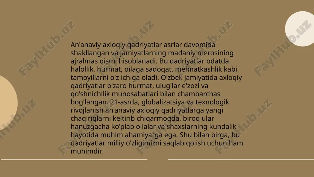 mliy tarbiya asosida axloqiy tarbiya berish.pptx - Page 5