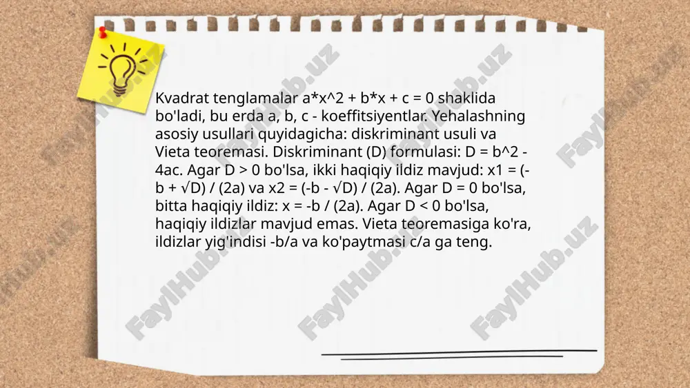 kvadrat tenglama.pptx - Page 5
