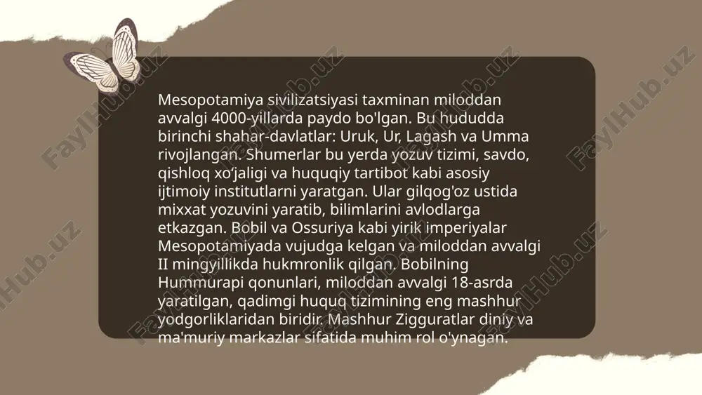 ilk davlatlar rivojlanishining davrlashtirilishi..pptx - Page 5