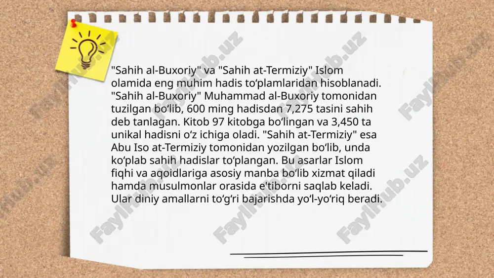 imom_buxoriy_va_imom_termiziyning_hadis_ilmiga_qo'shgan_hissalarini.pptx - Page 5