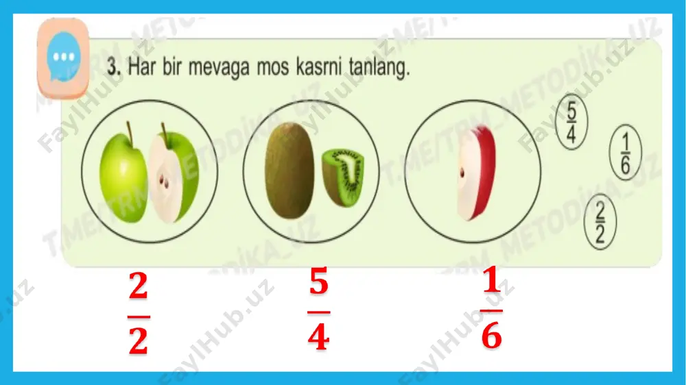 79-dars 4-sinf samoriya to`gri va noto`g`ri kasrlar - Page 5