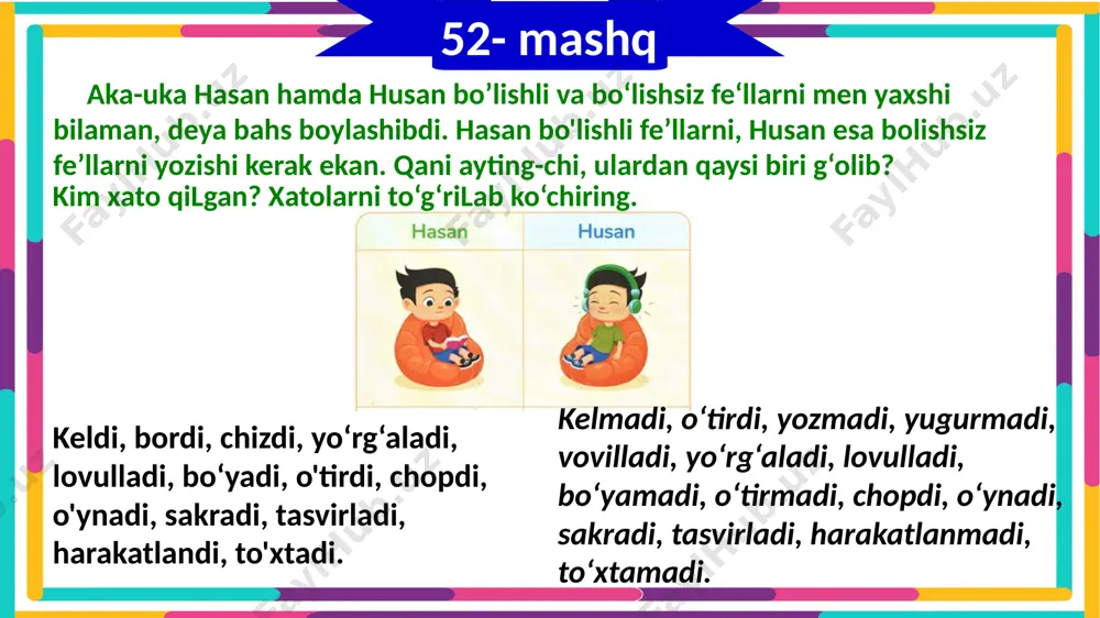 4_sinf_ona_tili_13_dars_4_chorak_bo‘lishli_va_bo‘lishsiz_fe'llar - Page 5