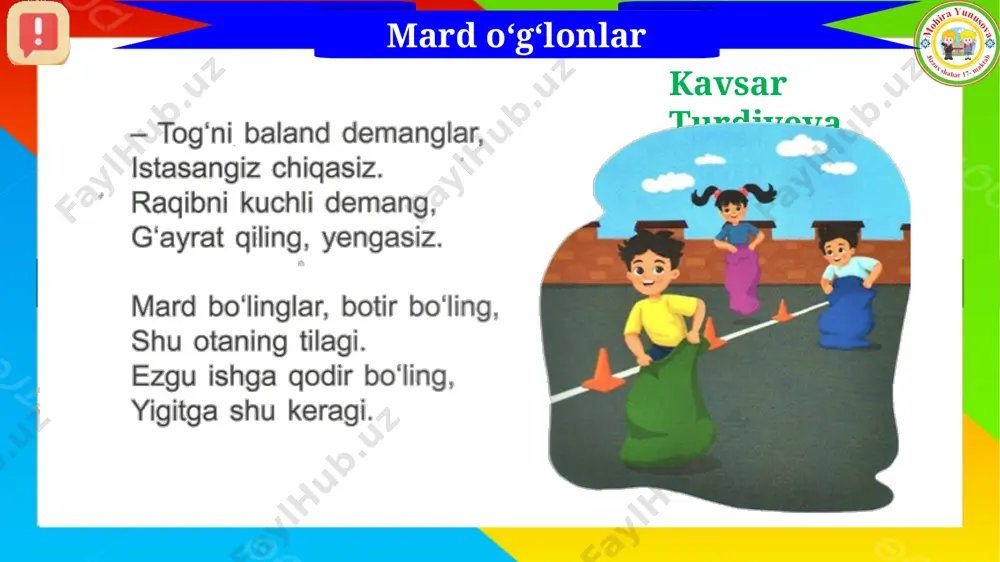 4_sinf_o'qish_9_dars_4_chorak_mard_o‘g‘lonlar_bo‘lamiz - Page 5