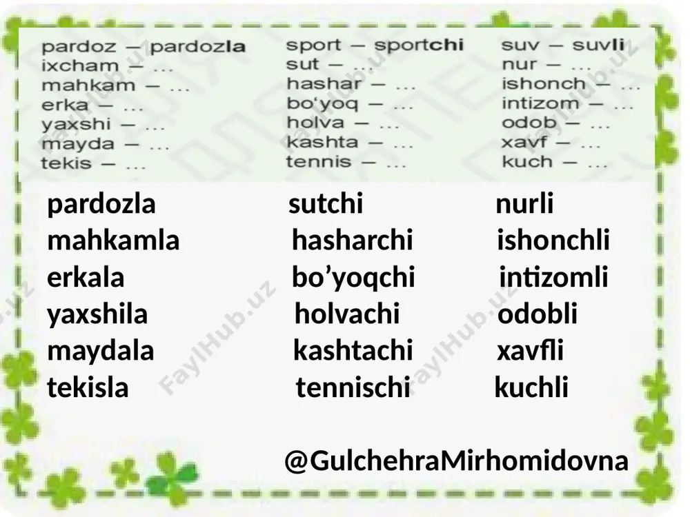 ona tili 4-chorak 1-dars @gulchehramirhomidovna - Page 5